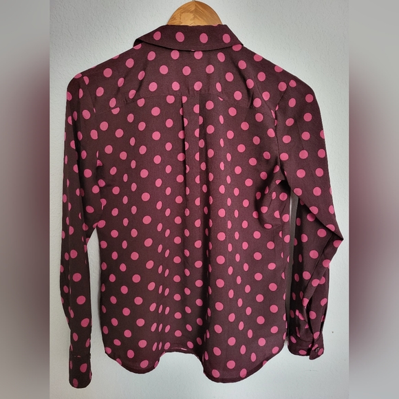 Loft Polka Dot Button Down - Picture 4 of 4